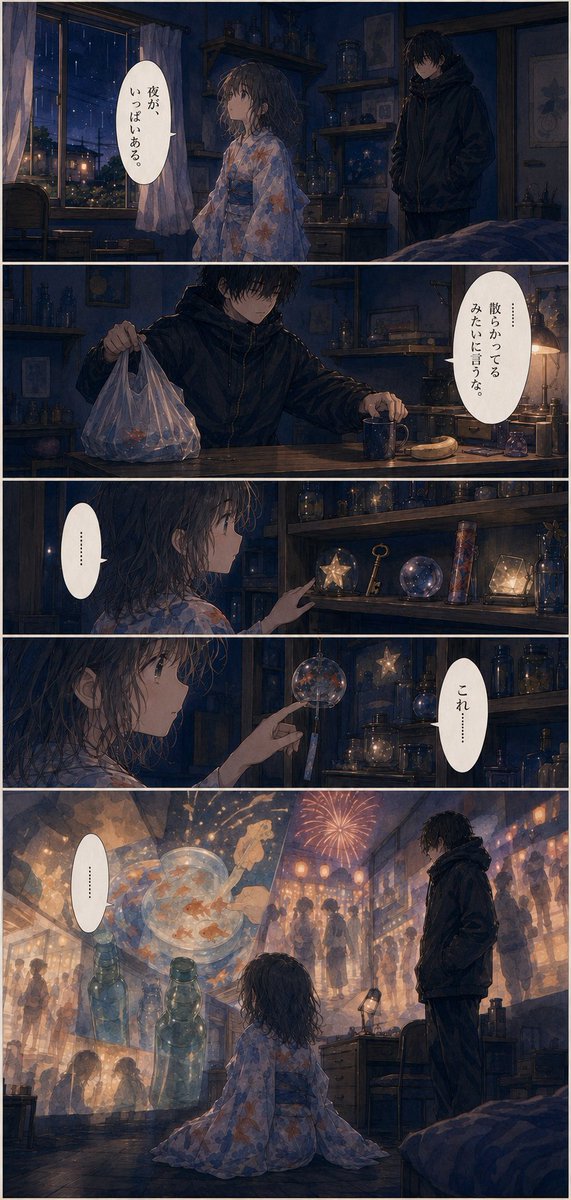 ちなみに、編集しないとうちのGPTこういう感じで漫画を作ってしまい