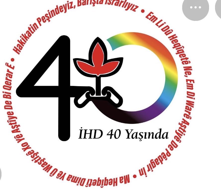 CahitDilce's tweet photo. İHD 40 yaşında #ihd https://t.co/B6Ev9A9nZS