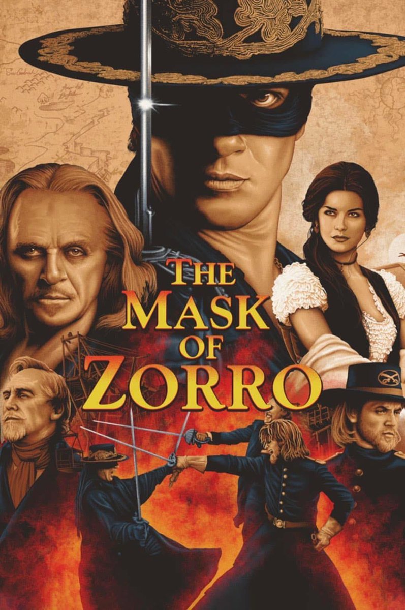 WATZUPMAG's tweet photo. Il y a 28 ans, l’excellent Martin Campbell dépoussiérait le Renard masqué dans #TheMaskOfZorro.
Casting étoilé, mise en scène efficace, scénario intéressant, scènes cultes et bande originale enivrante font de cette adaptation une réussite incontestable. Un classique jamais égalé. https://t.co/447HYfnPqC