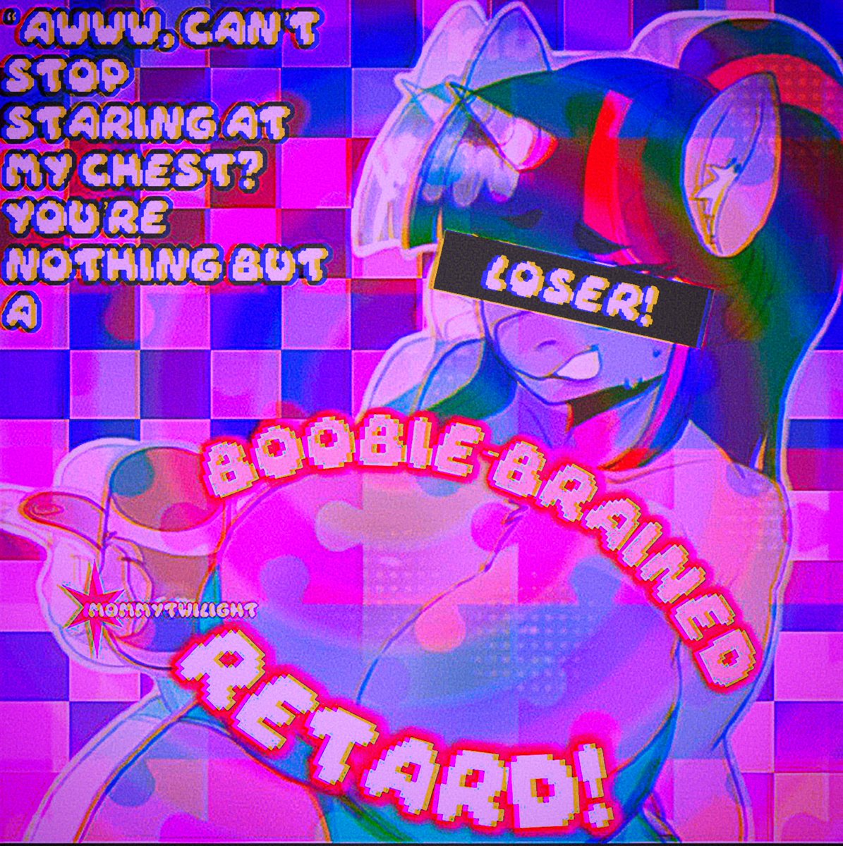 mommytwilight_'s tweet photo. try to deny what you are, aspie~

your entire life is revolved around pretty porn mommies and gooning until you pass out in your own sticky mess~

you were born to be a ponysexual loser~ 

─⋆˖⁺‧₊✶₊‧⁺˖⋆─
 cringesexual ponysexual clop ponut 2dfd findom https://t.co/v5uufKQu10