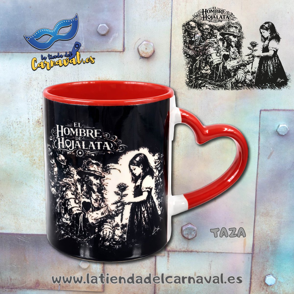 Localdeensayojm's tweet photo. 🎭 El merchandising oficial de la comparsa ""El Hombre de Hojalata" de Los Pastrana

🛍️ Consíguelo en La Tienda del Carnaval o directamente en las actuaciones de la agrupación.

https://t.co/AIJ3epWk8b📍 Calle Rosa 20, Av. de La Viña
#latiendadelcarnaval #cadiz #carnavaldecadiz https://t.co/IPn2RjXVeV
