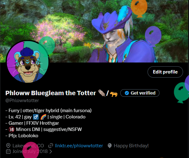 Phloww Bluegleam the Totter 🦦/🐅 tweet media