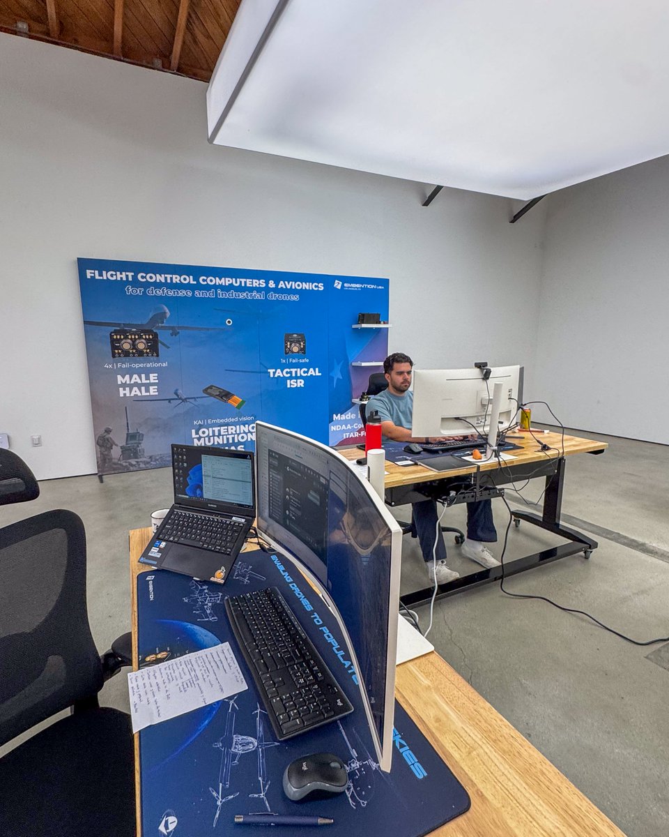 embention's tweet photo. Our new USA office allows us to stay close to our partners and streamline operations.

Being local helps us accelerate processes and facilitate meetings to show our high-reliability avionics in action.

Visit our facility to learn more. Book a visit here: sales@embention.us https://t.co/ZAmUJdR6iN