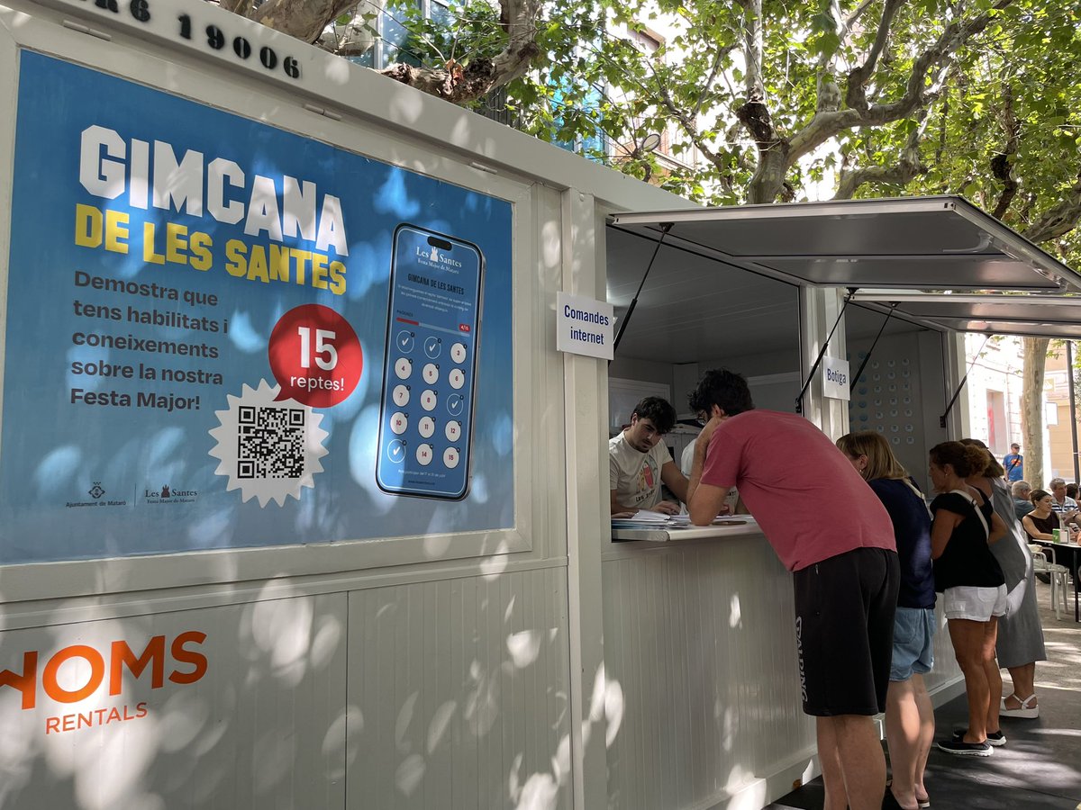 lessantesmataro's tweet photo. Ja ha obert la botiga de Les Santes de la pl. de Santa Anna. Aquests són els horaris:
Fins al 25 de juliol: matins de 10.30 a 13.30h i tardes de 17.30 a 21 h. Del 26 al 29 de juliol: tardes de 17.30 a 21 h.
També podeu comprar els botigues de la Festa aquí
https://t.co/861dJOi7tb https://t.co/tc0Nvd4e6d