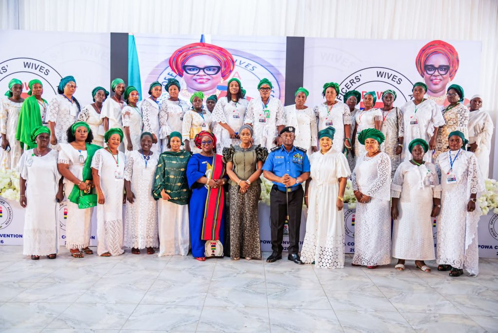 PoliceNG's tweet photo. IGP DISU ATTENDS POWA 2026 INAUGURAL ANNUAL CONVENTION IN ABUJA

 The Police Officers’ Wives Association (POWA) today commenced its three-day inaugural Annual National Convention at the Police Resource Centre, Jabi, Abuja. The landmark event, themed "The Resilient Woman: Navigating Life’s Challenges with Strength, Purpose, and Grace," marks the association's maiden annual general convention.

The convention was declared open by the First Lady of the Federal Republic of Nigeria, Senator Oluremi Tinubu, CON, who was fully represented at the high-profile gathering. The event brought together notable dignitaries, including the Inspector-General of Police, IGP Olatunji Riliwan Disu, psc (+), NPM, alongside members of the Force Management Team, past POWA National Presidents, and the sitting National President, Mrs. Olufunmilola Mutiat Disu.

Also in attendance to show solidarity were the National President of the Defence and Police Officers’ Wives Association (DEPOWA), Mrs. Mernan Femi Oluyede; the National President of the Naval Officers’ Wives Association (NOWA), Mrs. Aisha Is Abbas and the National President of the Fire Officers’ Wives Association (FOWA), Mrs. Olufunke Olumode, alongside a good number of POWA members, including the wives of senior Police officers from across the Federation.

In her opening remarks, the POWA National President, Mrs. Olufunmilola Mutiat Disu, passionately described the convention as "a gathering of women whose stories are rarely told, whose sacrifices are often unseen, yet whose strength quietly keeps the Nigeria Police Force standing." She noted that the convention serves as a climax to the association's recent unannounced welfare outreach visits across the Federal Capital Territory, which aimed to strengthen and empower officers' wives directly within their barracks.

While delivering his address, the Inspector-General of Police, IGP Olatunji Riliwan Disu, commended the foresight and dedication of the POWA leadership. He praised the recent welfare outreaches, noting that they reflect the finest values of empathy, kindness, and selfless service. The IGP emphasized the indispensable role that officers’ wives play in supporting and shaping the men behind the uniform, urging them to continue upholding the ideals of integrity, discipline, humility, and compassion which remain the hallmark of the association.

The Nigeria Police Force reaffirms its unwavering commitment to improving the welfare of its personnel and their families, promising continuous support for sustainable initiatives that promote family welfare, education, healthcare, skills acquisition, and socioeconomic empowerment.

CSP ANIETIE OKOKON EDEM INIEDU, ANIPR
Force Public Relations Officer
Force Headquarters, Abuja
17th July, 2026