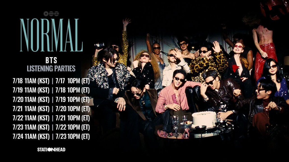 bts_bighit's tweet photo. Welcome to the LAMRON era!
Join us for a week of 'NORMAL' Listening Parties on @STATIONHEAD!

🎧 https://t.co/vE1gPLX8p8
*Stationhead log-in &amp; Connect to Spotify or Apple Music account required.

#BTS #방탄소년단 #BTS_NORMAL https://t.co/2yeCbYJmJq