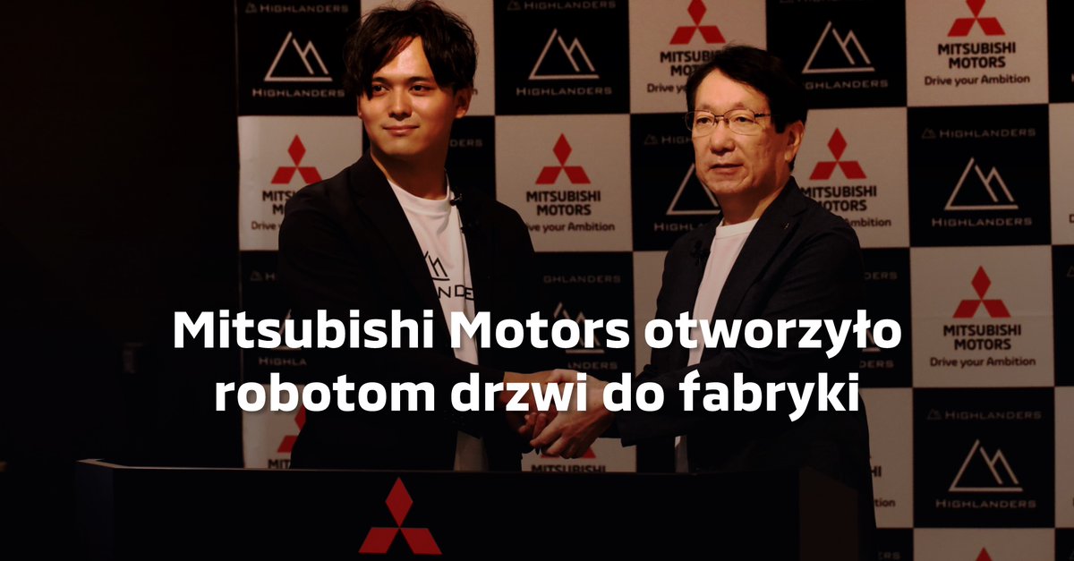 Mitsubishi_PL's tweet photo. Mitsubishi Motors Corporation podpisało memorandum z Highlanders, Inc., startupem rozwijającym roboty humanoidalne. Ludzie i roboty mają pracować wspólnie w zakładach produkcyjnych Mitsubishi Motors.
#MitsubishiMotors #MitsubishiMotorsPolska #Astara https://t.co/NeuoT1BMtC