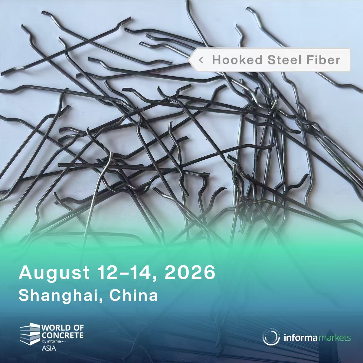 WOC_Asia's tweet photo. What makes concrete stronger? Fibers.

Steel, synthetic, glass, carbon—boosting toughness, durability, and crack resistance.

Explore the latest at WOC Asia 2026. Aug 12-14, Shanghai.

#WOCAsia2026 #concrete #fiber #UHPC #construction https://t.co/gjRULW5N9P