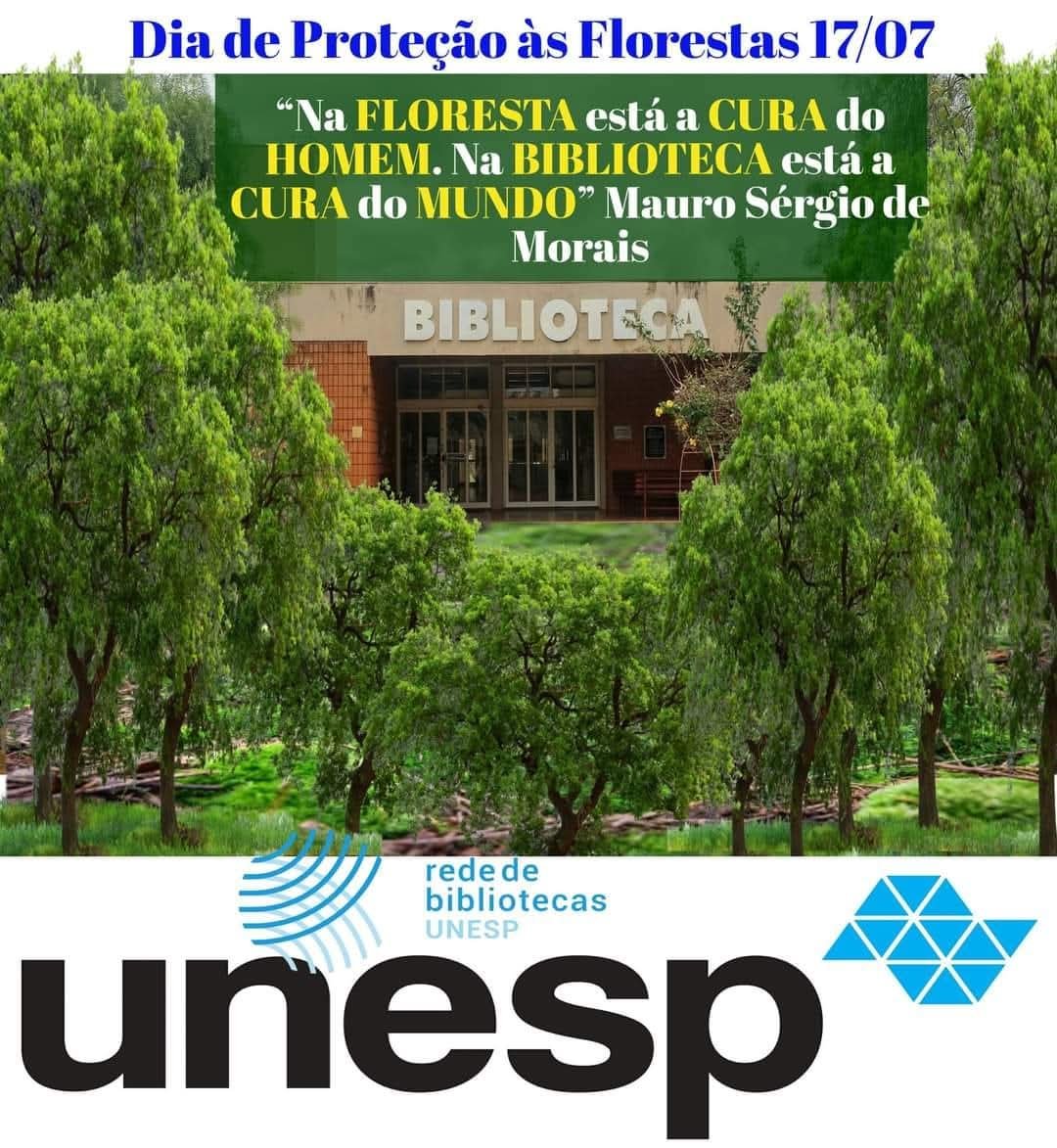 chmatsu's tweet photo. Dia de Proteção às Florestas 17/07 “Na FLORESTA está a CURA do HOMEM. Na BIBLIOTECA está a cura do MUNDO” Mauro Sérgio de Morais

#floresta #biblioteca https://t.co/Hz5B4SiyH2