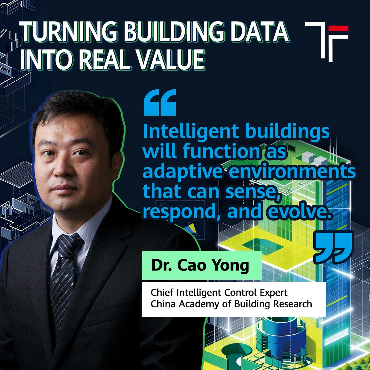 Huawei's tweet photo. A unified digital foundation is becoming the bedrock of the built environment. Open standards, structured data, interoperable systems, digital twins, and AI-driven insights are helping organizations improve performance and make better decisions throughout the building lifecycle.
