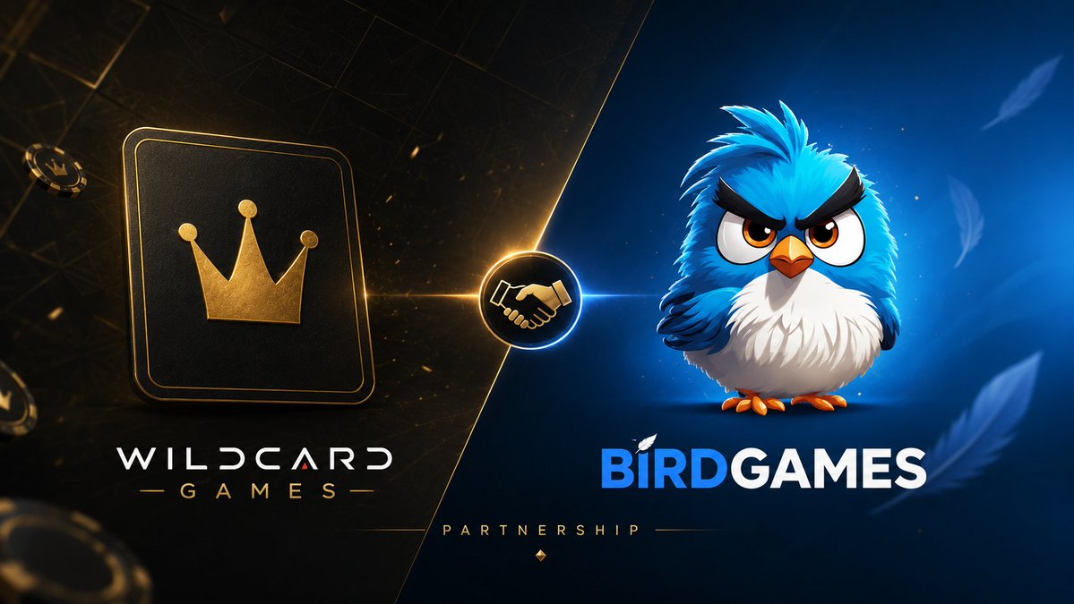 BirdGamesWLD's tweet photo. Hey Birdies!
We're SO proud to announce our partnership with Wildcard Games @WildCardGms!
Wildcard is one of the fastest-growing crypto gaming platforms of 2026. Soon, we'll have new giveaways, new games and new exciting ways of WINNING!
Time to #GetWild! https://t.co/5xLS12yzGz