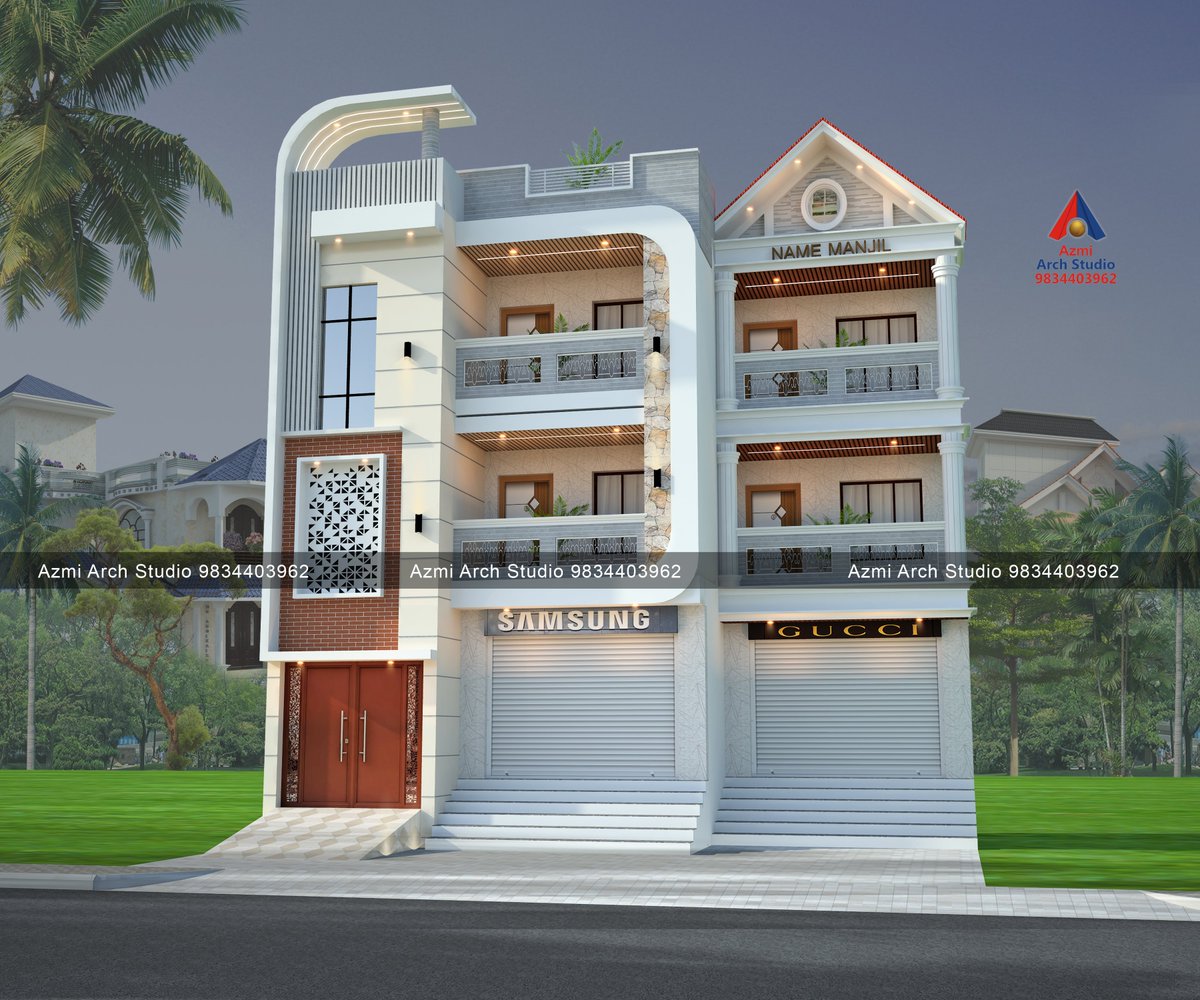 ArMaazRAzmi1's tweet photo. G+2 modern house front 3d elevation design in #nagpur #pune #maharashtra #design #home #3d #house #explorepage #elevation #architecture #photooftheday #exteriordesign #interiordesign #archilovers #photography #modernhomeelevationdesigner https://t.co/KqEG4mBJ7A