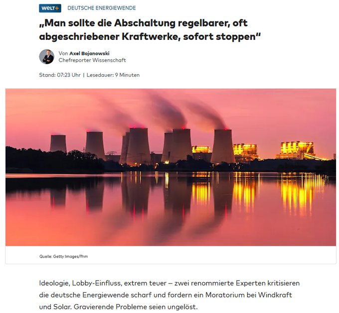 jcw_karlsruhe's tweet photo. Man hätte den Grünen den Irrsinn des Atomausstiegs nie zugestehen dürfen. Jetzt gilt es, sofort mit der Schadensbegrenzung zu beginnen. https://t.co/VFFv1lLvdW