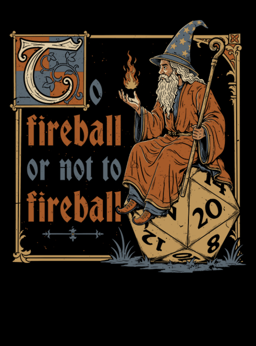 qwertee's tweet photo. "Medieval Wizard Fireball" for just 12hr more on https://t.co/PrRul7wbSk RePost for chance at FREE TEE! https://t.co/uTuGwgg2SM