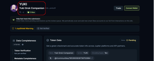 ogParodyYuki's tweet photo. Applied for Express Jupiter Verification (Paid $200)

Requesting everyone to like this token in Pending 
Verifications

https://t.co/uyQffoUZb9

- Connect Your X account and Just like the project 

Once it approved, We will apply for CG and CMC verification too

Yuki has insane potential to hit multi-millions 

We keep pushing and working on it