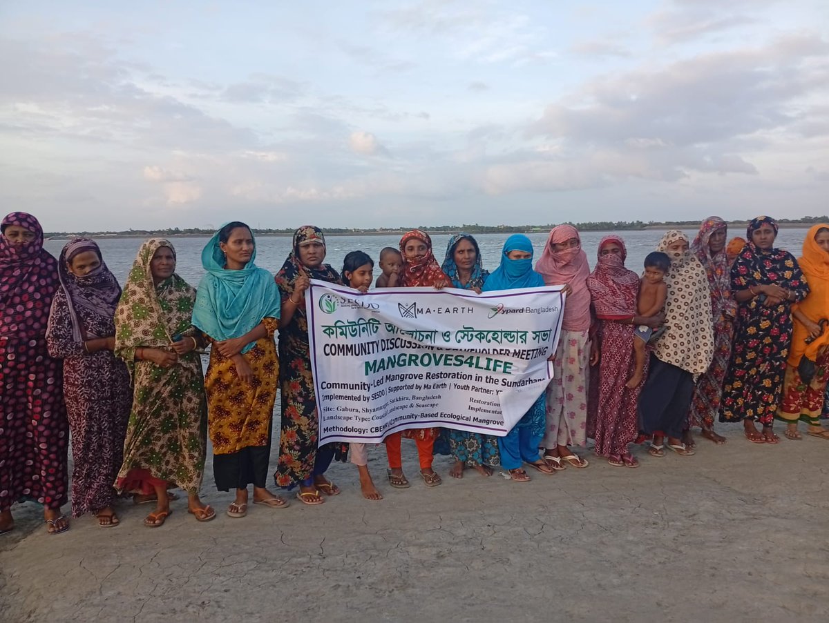 Tapas_Mollick's tweet photo. The 2026 restoration season has officially begun!

Together with coastal communities, we're preparing to restore another 3 hectares of mangroves in the Sundarbans.

Support: https://t.co/M4TPlsOoiq

#MaEarthRound3 #ClimateAction #MaEarth

@maearthstudio https://t.co/vsqedZ6QAW