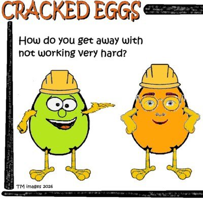 CrackedEggs0825's tweet photo. #CrackedEggs 071726 Selective Working
#HardlyWorking #SelectiveWorking #boss #WorkSmarter https://t.co/BkRe6sVrQn