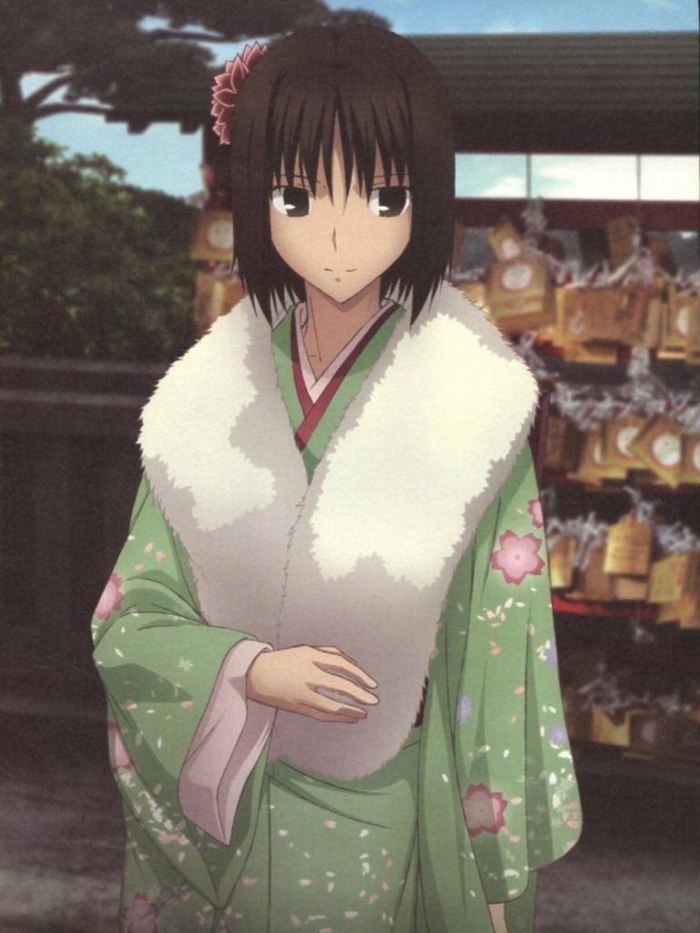 shikiSAme1980's tweet photo. 着物が似合う両儀式。

Ryogi Shiki looking great in a kimono.
#空の境界 https://t.co/KUwp9CFxF1