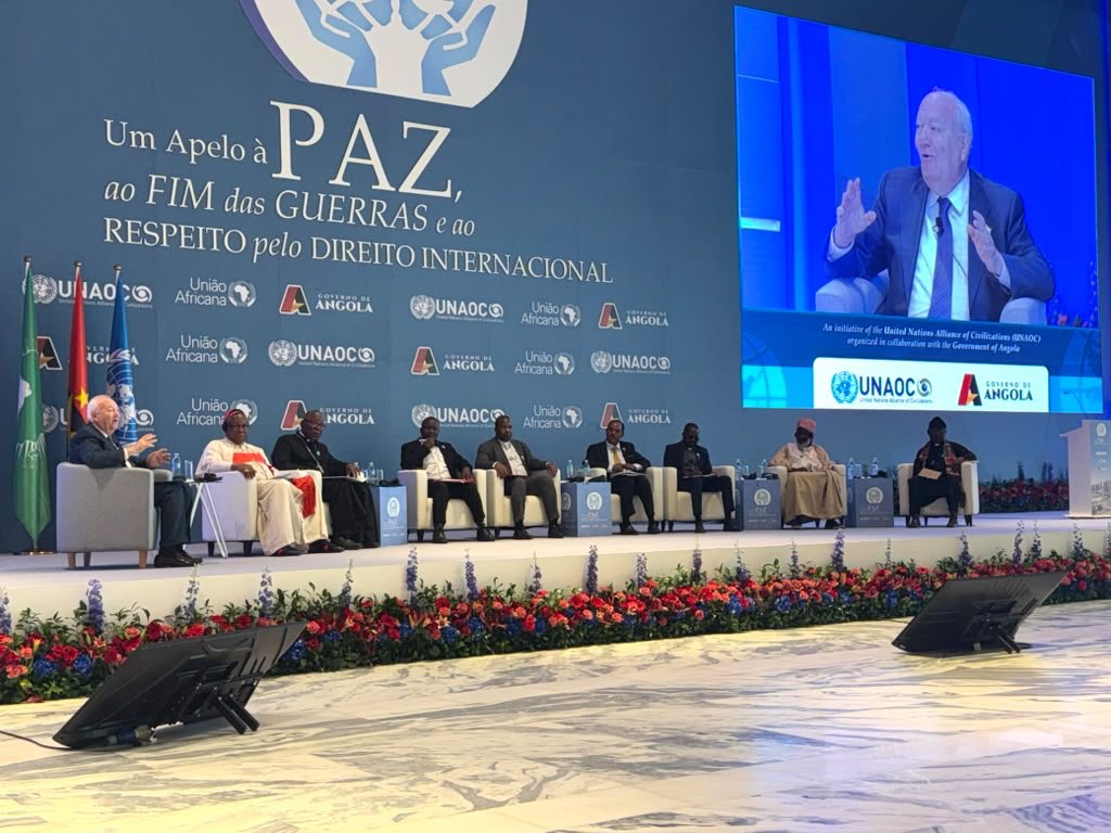 UNAOC's tweet photo. 🕊️ #LuandaCallForPeace Thematic Session 1:
✅ The Role of Religious and Faith Leaders in Promoting Dialogue and Peaceful Coexistence
🤝 Moderated by USG @MiguelMoratinos
📍 Luanda, Angola
📺 Watch Live ▶️ https://t.co/TaI27Qv1Ry https://t.co/LVMfaQDXPm