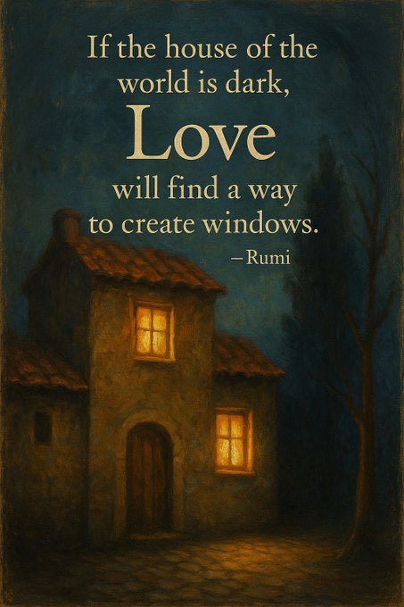 EpicGrandma333's tweet photo. The house of our world is turning a bit dark, y’all

Time to crank the Love up a notch!

Our superpower is to be the Love we want to see as the darkness unfolds before our eyes

No reason for fear

Our souls are always safe 

Simply be the Love you are🕊️💚💫 https://t.co/QVy9oKFzeH