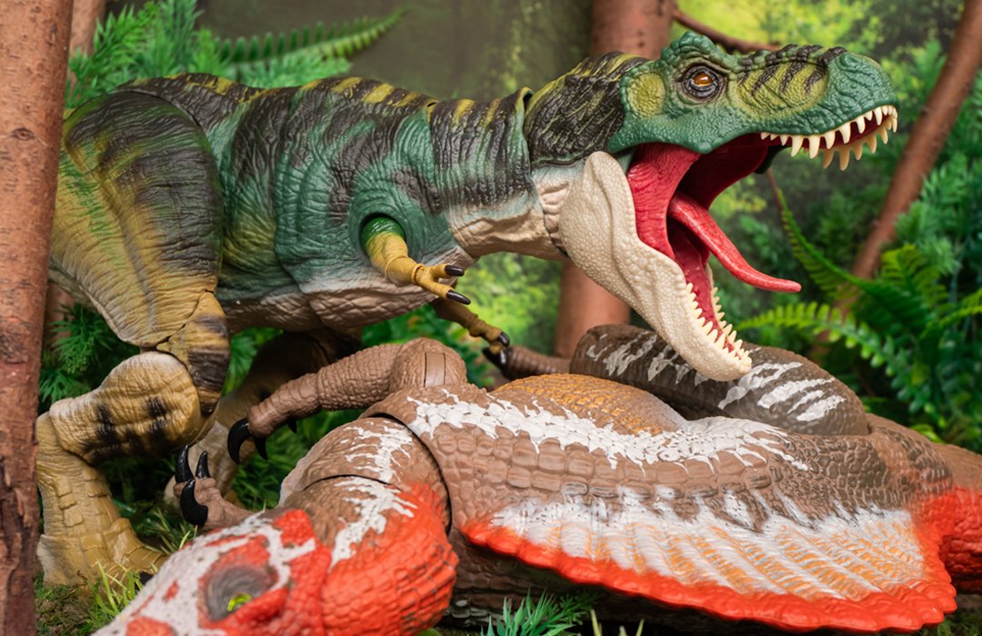 Tom_Jurassic's tweet photo. On Isla Sorna, a battle between two-apex predators ensues. After a battle of attrition, a rightful champion eventually emerges...

#JurassicWorld #JurassicPark #ToyPhotography https://t.co/4wTtECPvCy