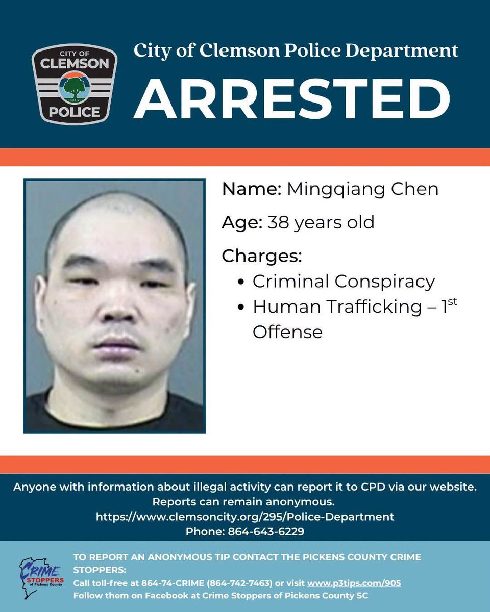 JuiceLaRock's tweet photo. asians human trafficking in south carolina https://t.co/yyGAxbeD2z