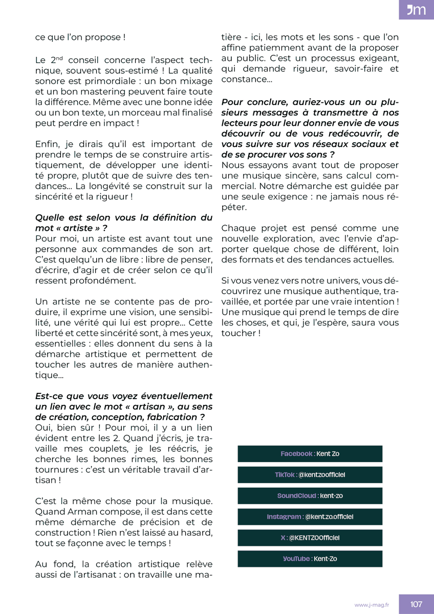 jmedias18's tweet photo. Kent-Zo (Rap conscient) de Paris, l'une des 25 interviews culturelles inédites du J'Mag #96 à retrouver sur https://t.co/xOFSzLsBhA ! 😊 https://t.co/nSj14n8IaG