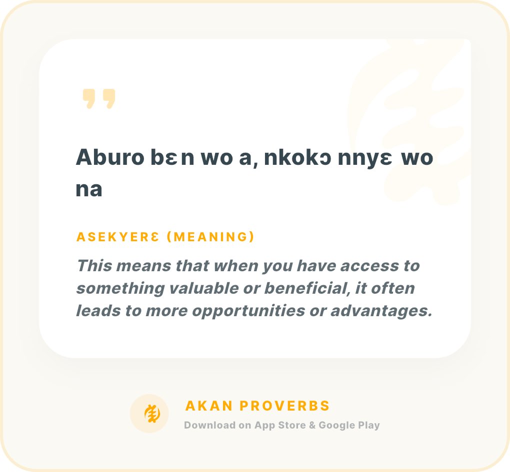 AkanProverbs's tweet photo. @NEBASARK Wobɛkɔ mu no, na ɔyɛ Deebee 
@roi_mckenzie https://t.co/H1UIjfT6aW