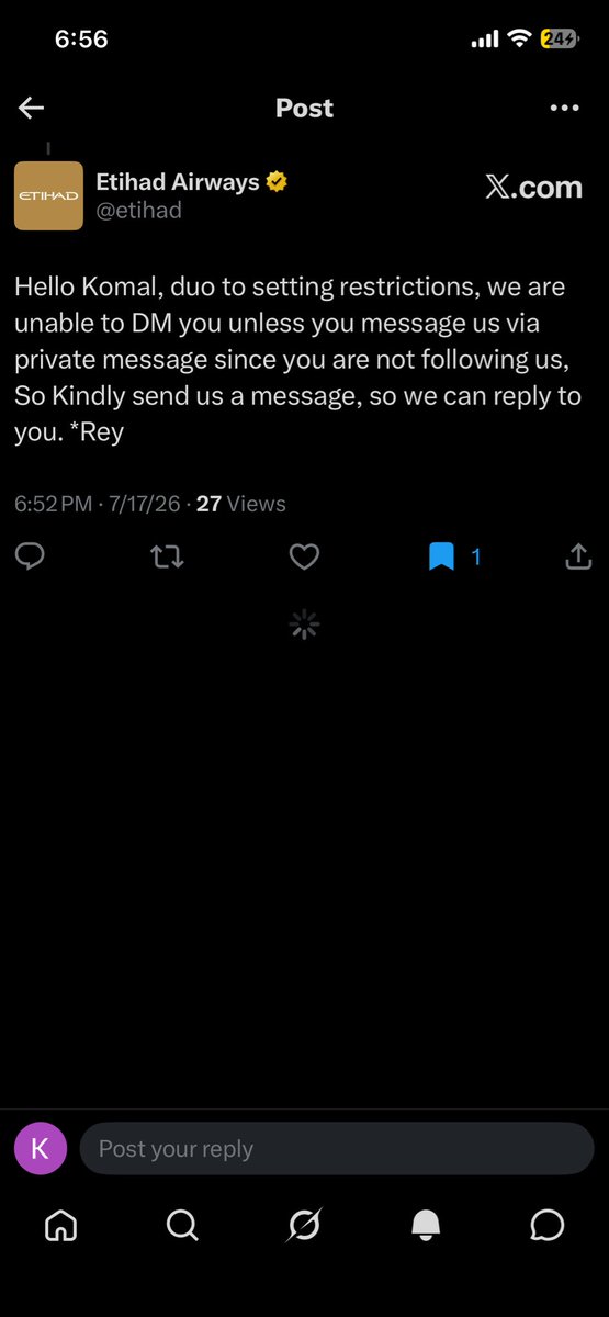 Komal Omer tweet media