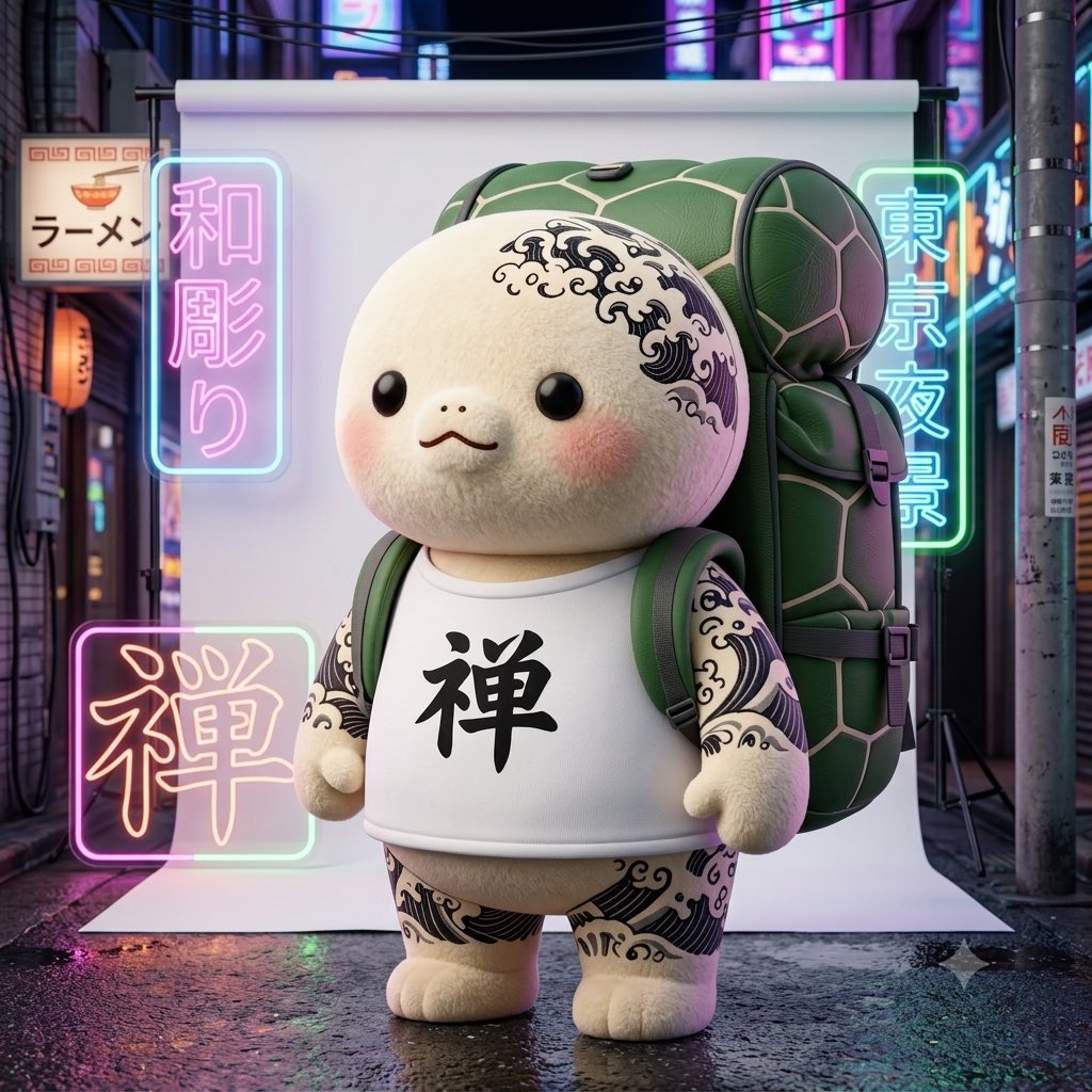 Injapanrn's tweet photo. @Mintyminti4 five suitcases? respect. zenboo gets it — he's been carrying his entire life in one shell backpack for 10,000 years 🐢

it's basically his version of a bag that's bigger on the inside. somehow everything fits. nobody knows how.

come to japan! the turtle will be here 🎒 https://t.co/IoK7jfuBXu