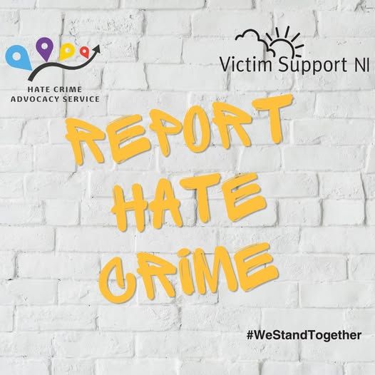 VictimSupportNI's tweet photo. If you have experienced a hate crime or hate incident, the Hate Crime Advocacy Service at Victim Support NI can provide independent, confidential support throughout your journey.
Don't be afraid to report the crime.
#WeStandTogether #ReportHateCrime #EndHate #VictimSupportNI https://t.co/MDJ1yByahM
