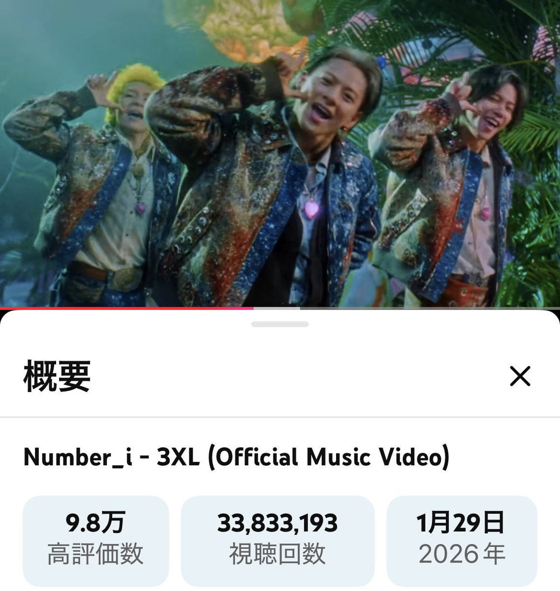 ま〜みちゃん♡から 3XL❤️‍🔥🦄Official Music Video 受けとりました