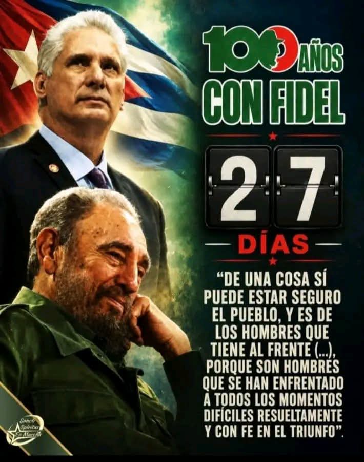 FrometaDelcy's tweet photo. #100AñosConFidel https://t.co/1zpai1jFCK