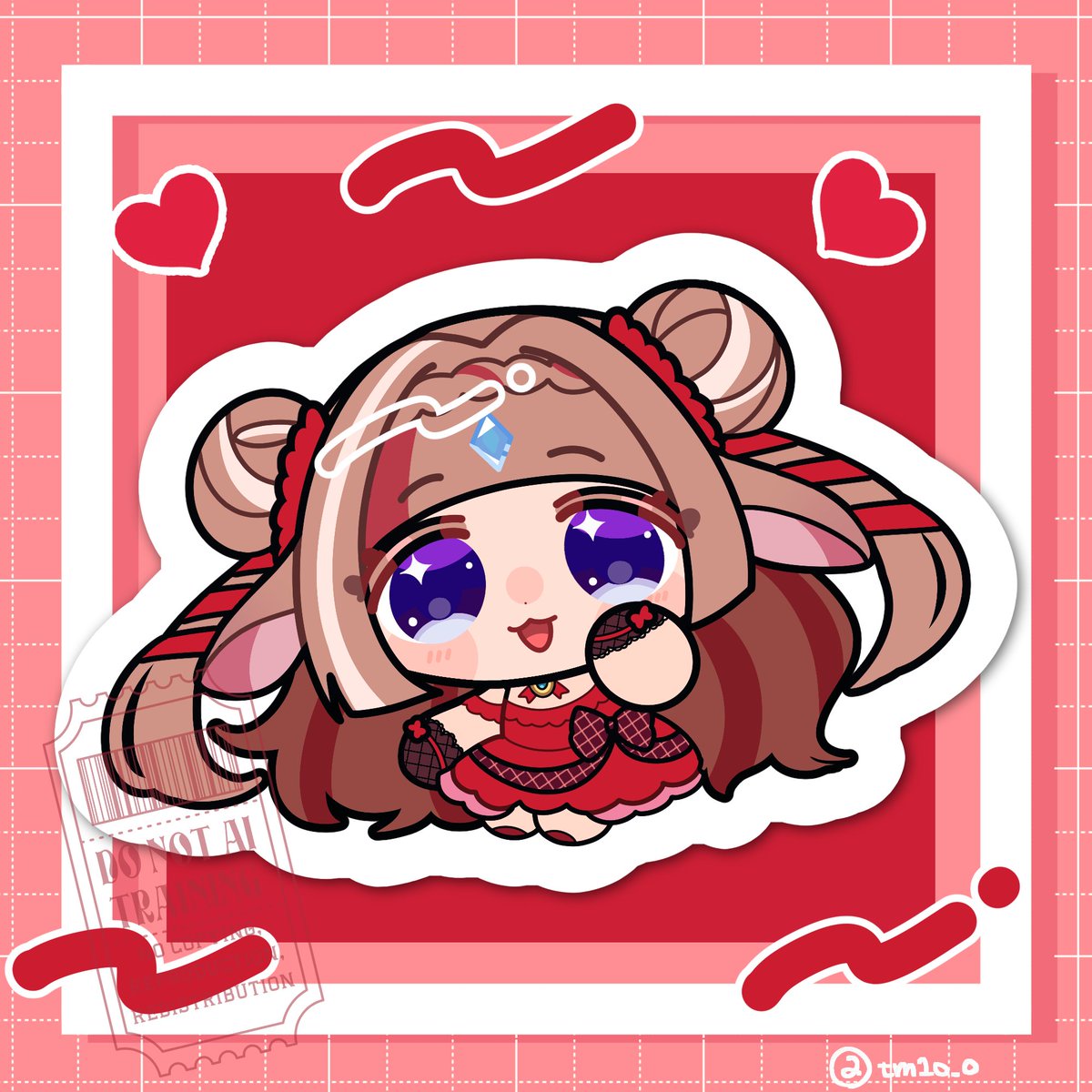 tm1o_o's tweet photo. 花籠なでこ様(#naaadeco) のミニキャライラストを
描かせて頂きました！よろしくお願いします🐇 https://t.co/bvNs1yeNJV