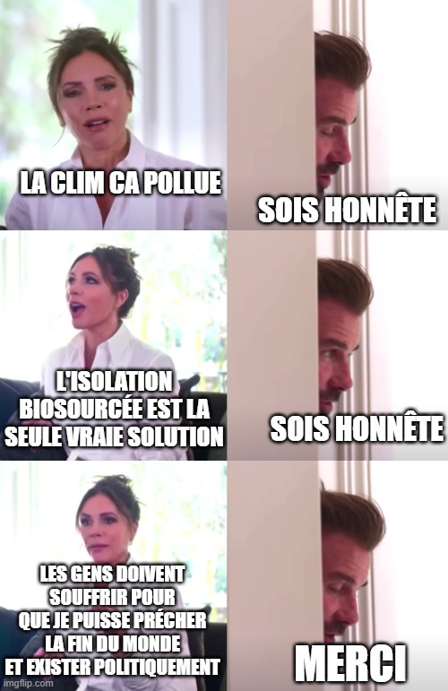 _h16's tweet photo. Pendant des années, Barbara Pompili et ses successeurs ont rendu l'installation de climatisation quasi impossible en France : code de l'urbanisme,  règles de copro, certifications obligatoires, interdictions architecturales, DPE, ...

Résultat : les trois vagues de canicule successives de l'années provoquent plusieurs milliers de morts supplémentaires et - pouf ! - le gouvernement annonce "en urgence" que la TVA  sur les climatiseurs passe à 5,5%.

C'est-à-dire que quelques années après avoir consciencieusement bloqué votre droit à la clim, l'État  vous offre une réduction fiscale pour essayer de rattraper le temps  perdu.

Comment peut-on encore leur accorder la moindre confiance ?