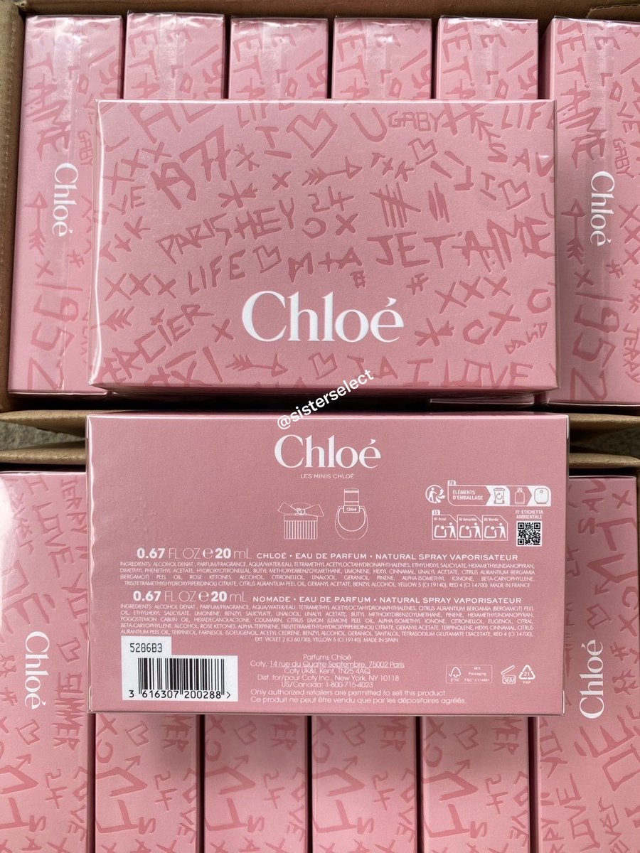 sister_select's tweet photo. โปร. 🔥 Set..ละ 2190 baht 🔥

เซตคู่ Chloe Eau de Parfum Duo Set (2pcs)

- Chloe EDP 20ml. 
- Chloe Momade EDP 20ml.
#ส่งต่อน้ำหอม #ส่งต่อchloe https://t.co/IGCjOzlwke