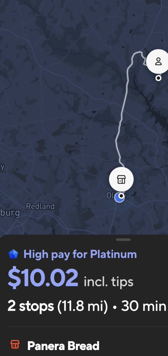 gcpackaging's tweet photo. @DoorDash again the math ain't mathing. Less than $1/mile is a lot less than the $2.50/mile for my area JUST LAST WEEK!!! https://t.co/KxHvB2QeEb