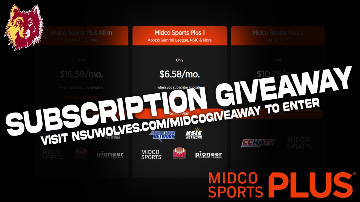 WolvesAthletics's tweet photo. 🚨 WATCH THE WOLVES GIVEAWAY🚨
The NSIC Network is officially live with @MidcoSports & we want to gift one member of #WolvesNation with a 🆓annual subscription to Midco Sports Plus 1!
𝗘𝗡𝗧𝗘𝗥➡️https://t.co/eyPzFeHiEV
#GoWolves🐺 | #maroonNgold🐾
ᵂⁱⁿⁿᵉʳ ᵈʳᵃʷⁿ ⁷/³¹ https://t.co/R8s6wLqAns