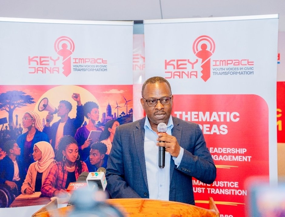 JohnieZeBest's tweet photo. Mr. Bavon Christopher, Country Director of ActionAid Tanzania, delivering his remarks during the official launch of the #KeyJanaImpact Project. He emphasized the importance of empowering young people to actively participation different Agenda within a country.

#KeyJanaImpact https://t.co/naGzHuQ4sE