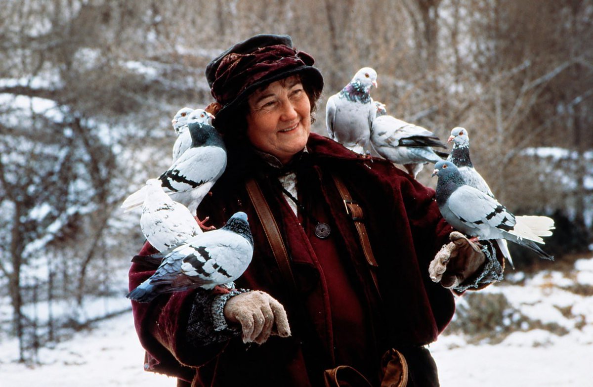 UsUn583176's tweet photo. #Brenda #Fricker — the "#Pigeon #Lady" from "#Home #Alone 2" — has #died The Irish actress passed away following a long illness. ℹ️In 1990, Fricker became the first Irish woman to win an Oscar. She received the award for Best Supporting Actress for the film *My Left Foot*. https://t.co/Lmh4B7a3aU