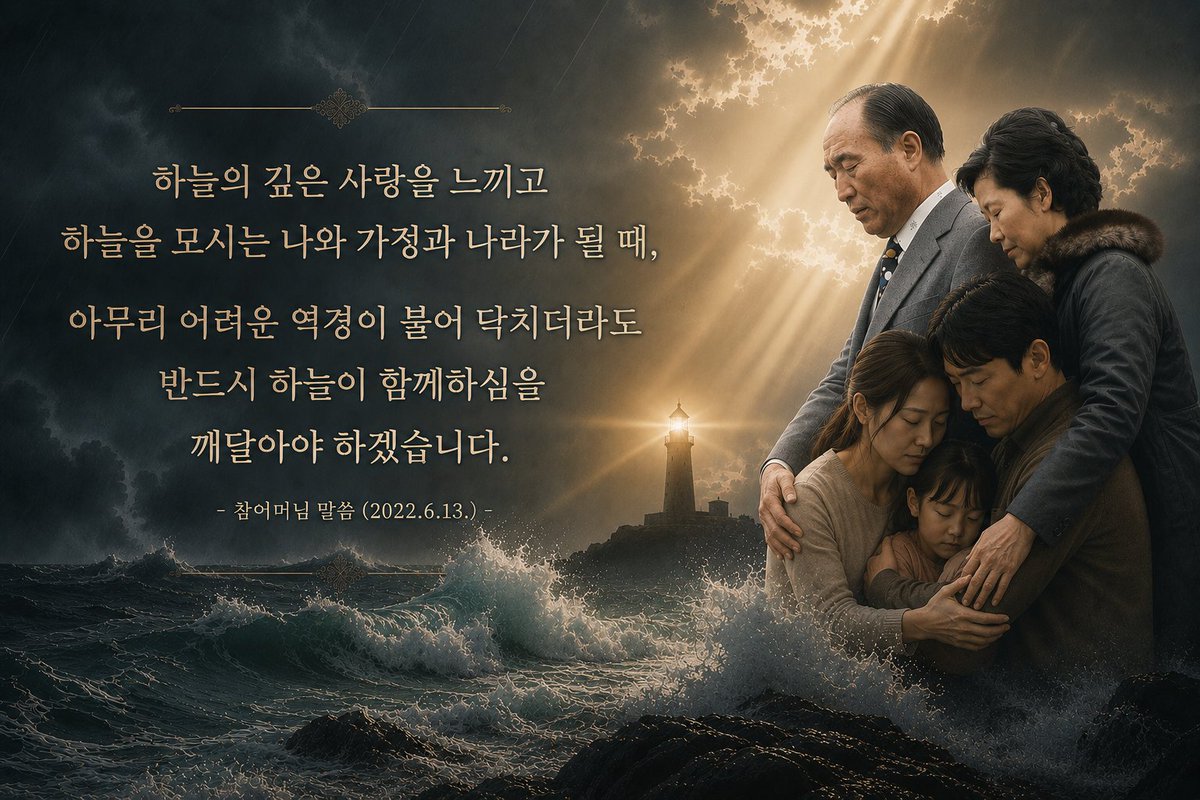 hanaeTrue's tweet photo. 하늘의 깊은 사랑을 느끼고
하늘을 모시는 나와 가정과 나라가 될 때,
아무리 어려운 역경이 불어 닥치더라도
반드시 하늘이 함께하심을
깨달아야 하겠습니다.

- 참어머님 말씀 (2022.6.13.) - https://t.co/Q5hFTr9cft