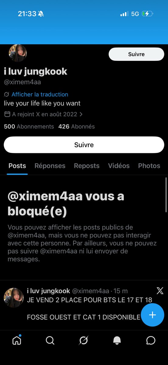 mayalrbbb's tweet photo. @Supervicouw ATTENTION IL RECOMMENCE ALLER LE SIGNALEZ LES ARMY  ON VA PAS LE LAISSER SCAM D’AUTRES PERSONNES ‼️‼️‼️‼️‼️‼️
#BTS #ARMYBTS #BTS_ARİRANG #BTS_WORLDTOUR_PARIS #CONCERT #PARIS #CHERCHE #PLACE #BTSPARIS #BTSCONCERT #BTSFRANCE @MAYINESyo https://t.co/QuVqzbeQnU