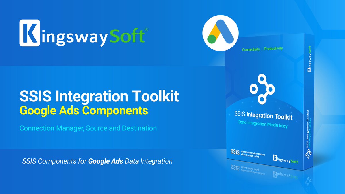 kingswaysoft's tweet photo. New Video Resource: Google Ads Components in SSIS Integration Toolkit
This video provides an overview of the Google Ads Connection Manager, Source, and Destination components.
Watch the video: https://t.co/ZxyzxiMiyg
#KingswaySoft #GoogleAds #SSIS #DataIntegration https://t.co/m0RLWpbBF4
