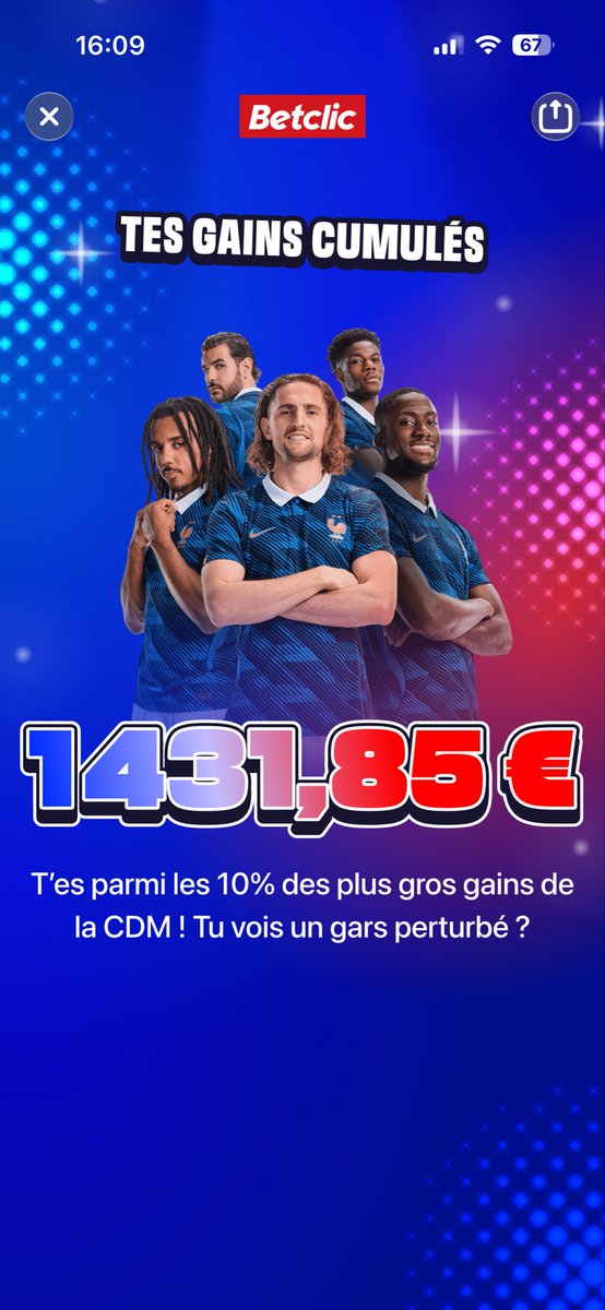 LeH13440's tweet photo. @Betclic salahux #BetclicReplay https://t.co/UHOXhMmTQk