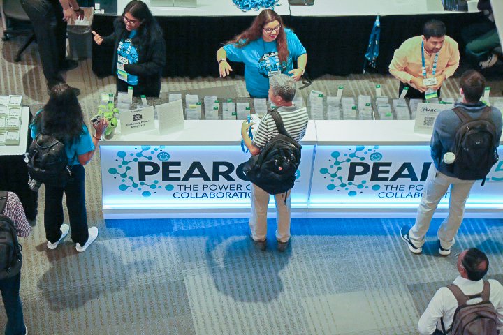 PEARC_Conf's tweet photo. 📍First stop at #ACM #PEARC26: Registration!
Pick up your badge on Sun, July 26, 3–5:30 PM at @MPLSConvention lobby. Day-of registration is available!
More info: https://t.co/zfOtSHQKth
#ResearchComputing #RCD #PEARC #ResearchData #HPC #Minneapolis2026 https://t.co/UCwfYjXxjB