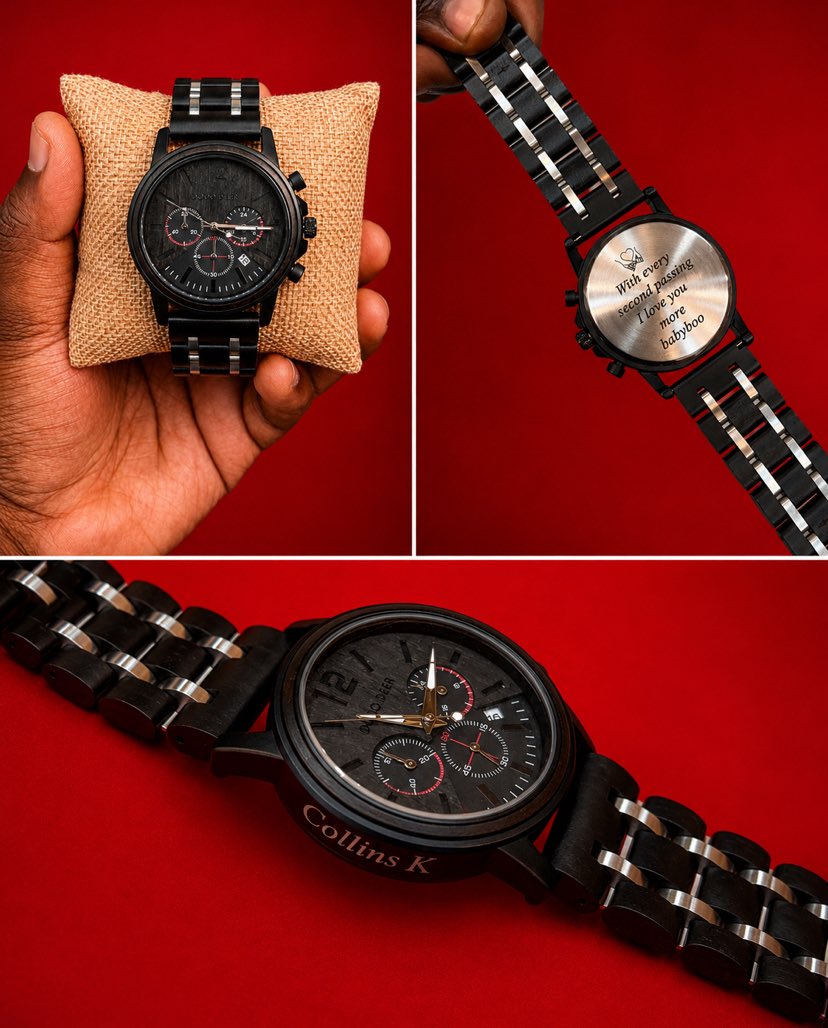 _brandstudio_'s tweet photo. Premium Engraved  Wooden Watches⌚

Prices Starting from:180,000ugx

Customize yours with a name, initials, logo or special message for a timeless luxury touch.

Call: +256 707267566/@_brandstudio_ 
WhatsApp:+256 707267566 https://t.co/afdOiT2oMk