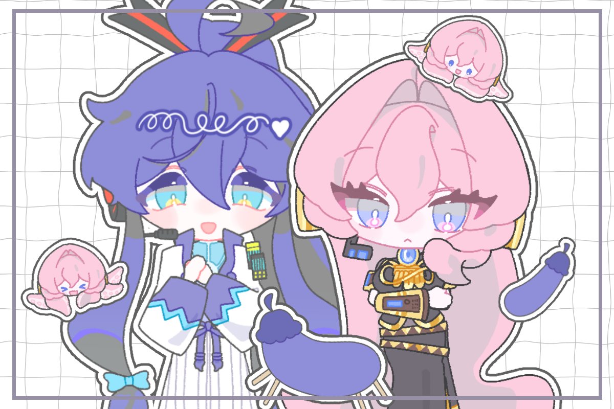 TheGreatSOM's tweet photo. 오랜만에....! ><💜💖 
#gakuluka #가쿠루카 #がくルカ https://t.co/KcdUlvNq2z