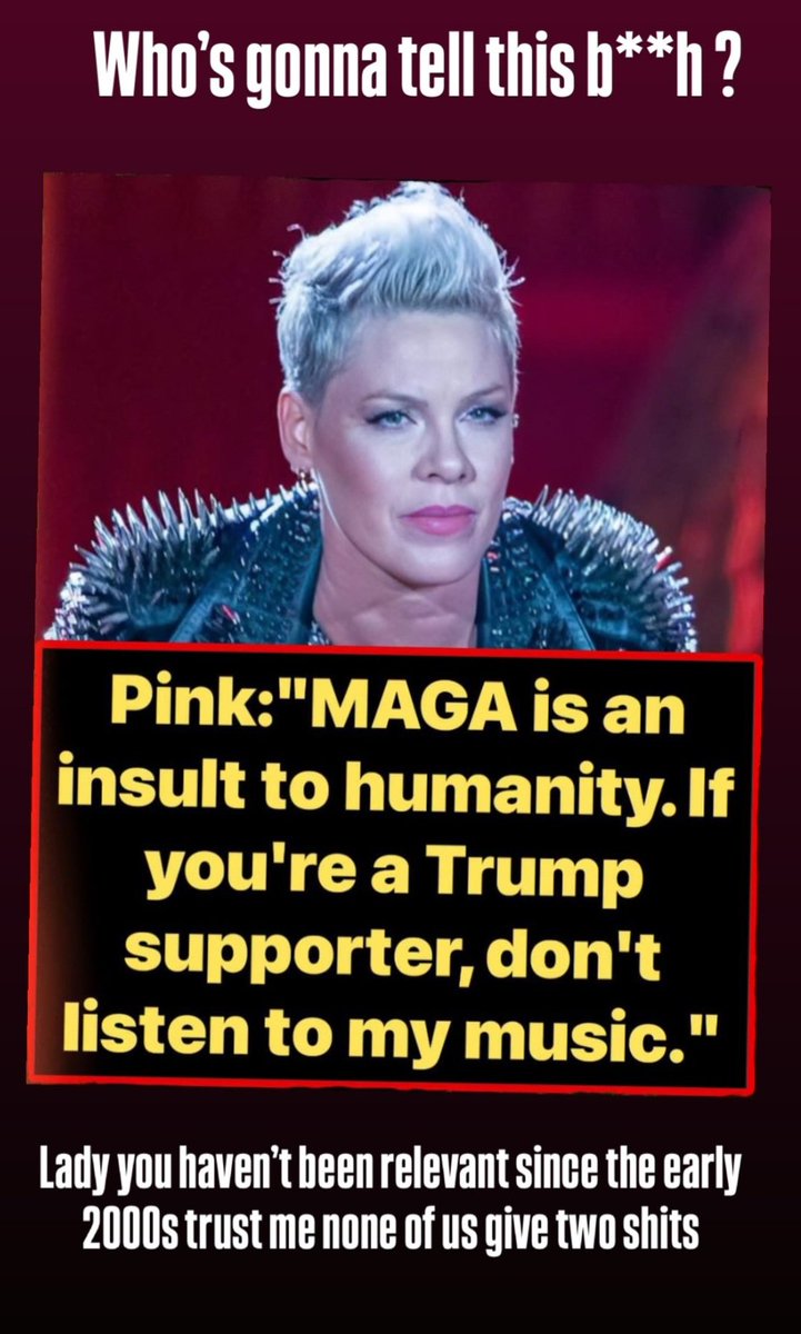 Sonsbitchs's tweet photo. @Pink  SEEMS ALL YOU RICH LIBERALS GOT SOMETHING TO SAY, YET DONT SEE YOUS FINANCIALY HELPING OUT. https://t.co/sOh7VOE6cA