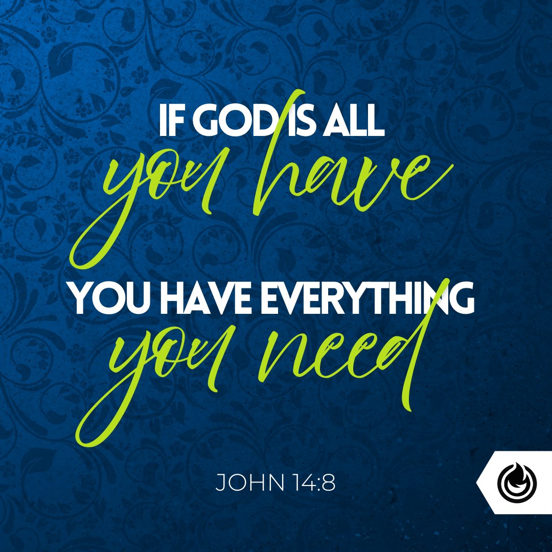 PhoenixUPCI's tweet photo. IF GOD IS ALL you have, YOU HAVE EVERYTHING you need
JOHN 14:8 #faithfriday #faith https://t.co/LtyewKelx0