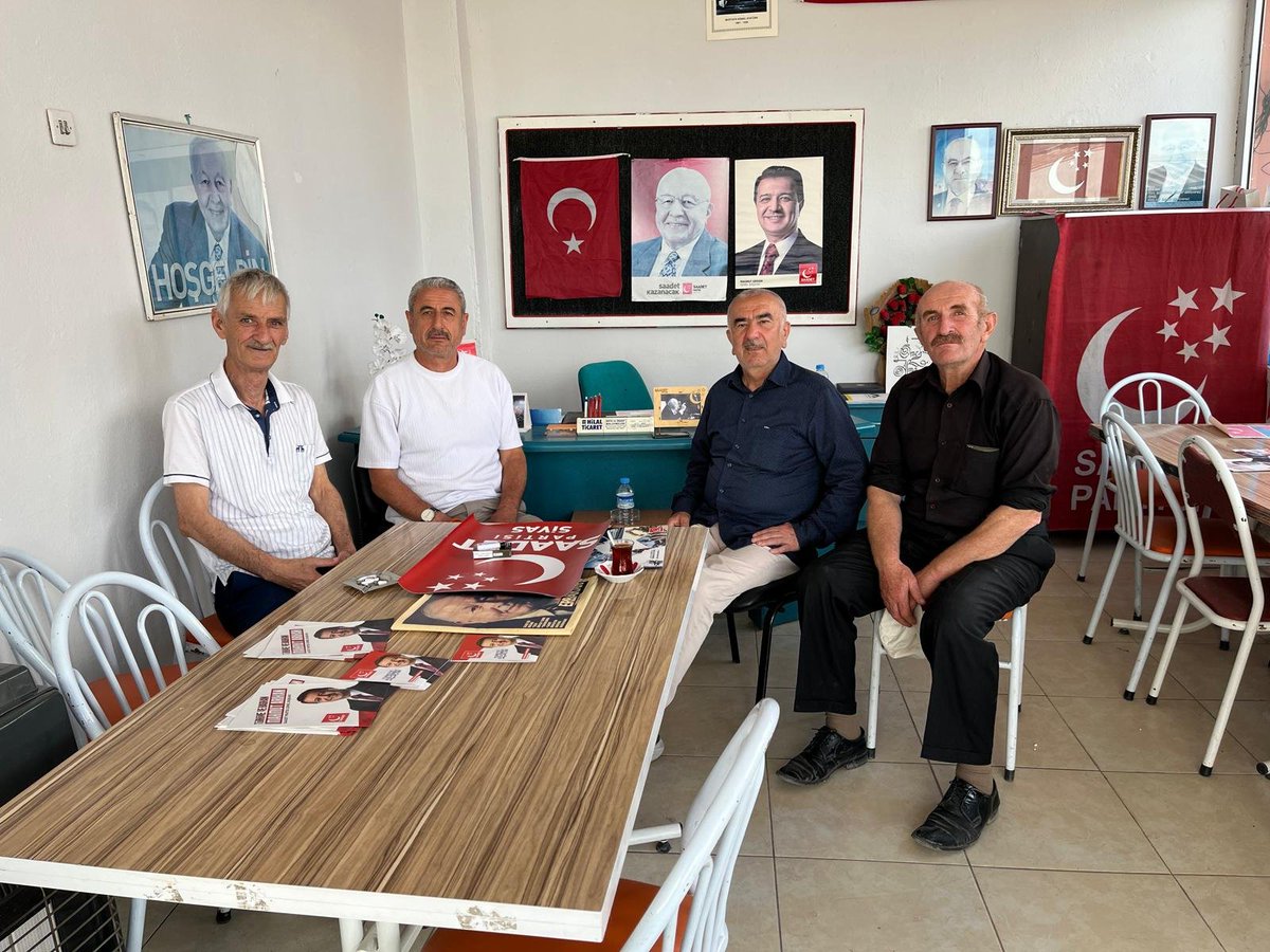 MusulTuran50264's tweet photo. Saadet partisi Yıldızeli ilçe ziyaretimiz.
#Saadet #Milli Görüş #Yeni nesil siyaset #Mahmut Arıkan https://t.co/3Uopk1bBvu